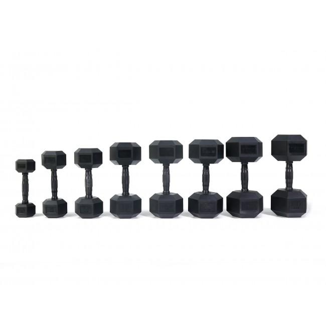 Гантель прорезиненный Zipro HEX 1 х 2,5 кг