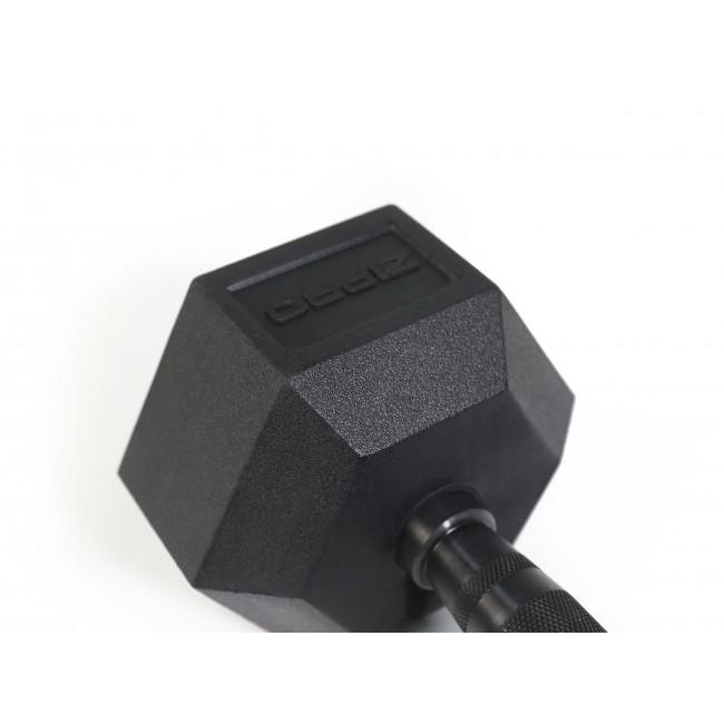 Гантель прорезиненный Zipro HEX 1 х 2,5 кг