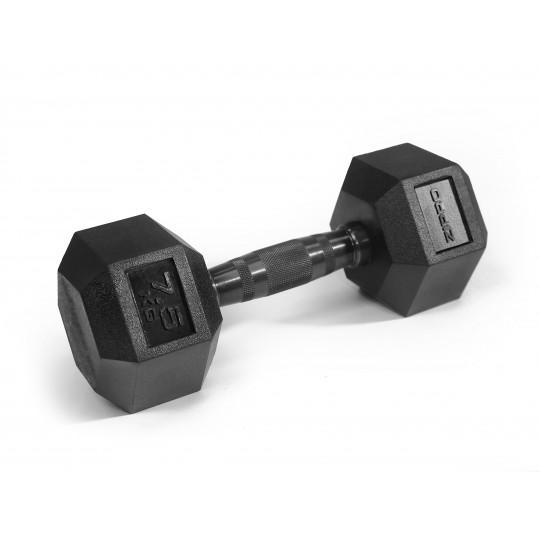Гантель прорезиненная Zipro HEX 1 х 7,5 кг