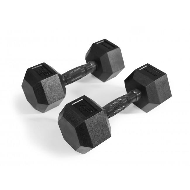 Гантель прорезиненная Zipro HEX 1 х 7,5 кг