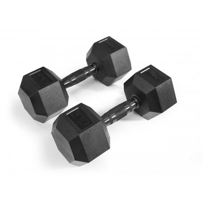 Гантель прорезиненная Zipro HEX 1 х 12,5 кг