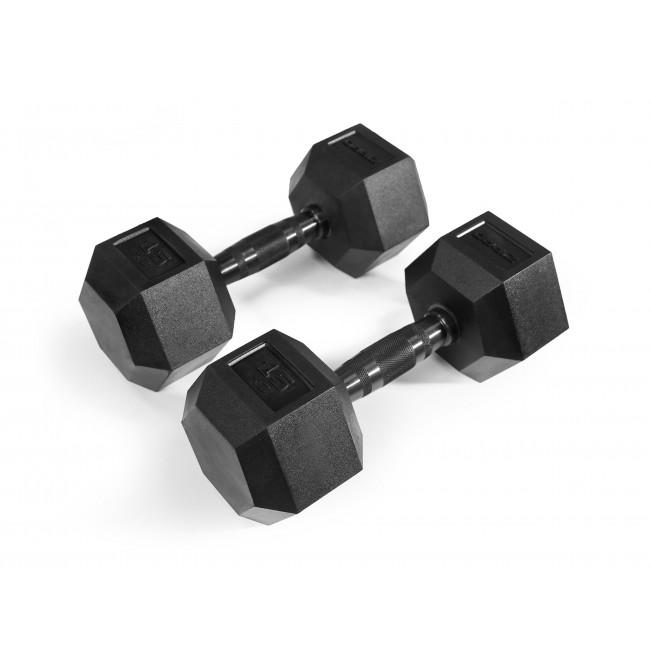 Гантель прорезиненная Zipro HEX 1 х 15 кг
