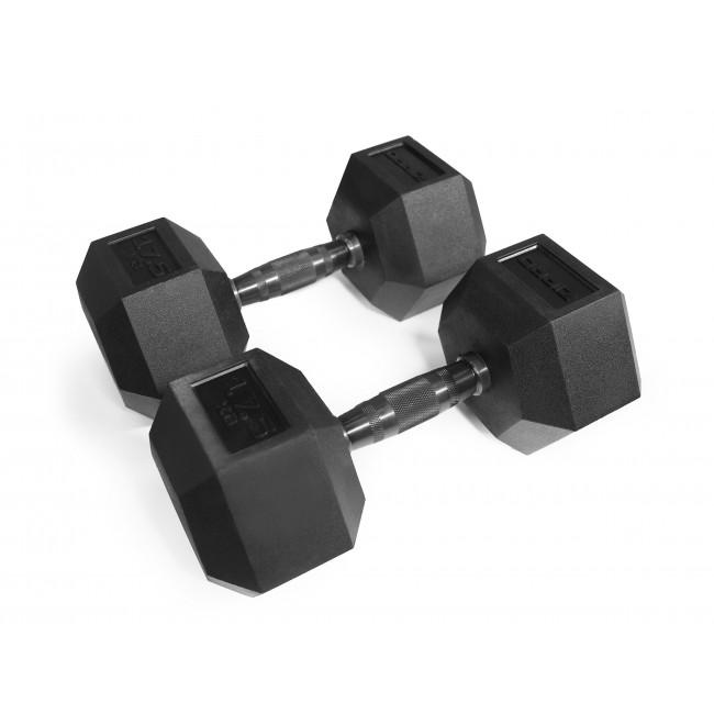 Гантель прорезиненная Zipro HEX 1 х 17,5 кг