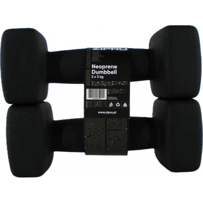 Неопреновые гантели Zipro 2 х 3 кг