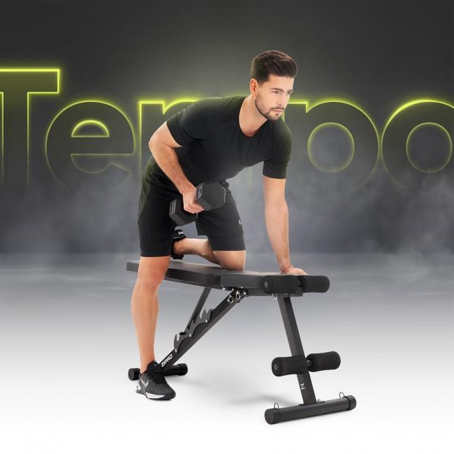 Скамья тренировочная Zipro Tempo с эспандерами