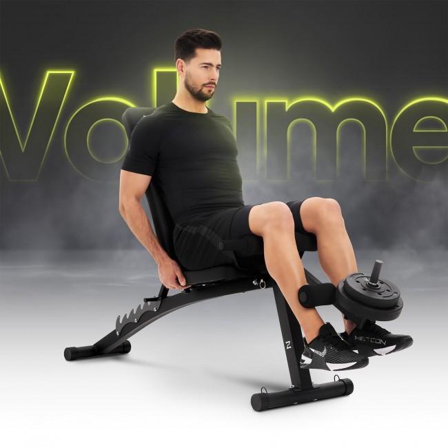 Скамья тренировочная с партой скотта и эспандерами Zipro Volume