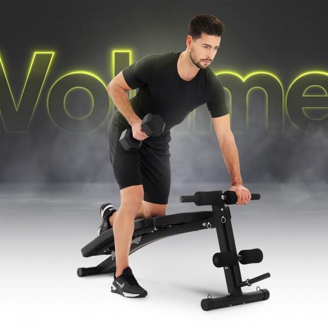 Скамья тренировочная с партой скотта и эспандерами Zipro Volume