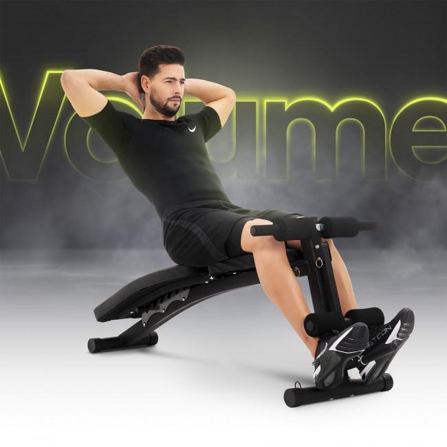 Скамья тренировочная с партой скотта и эспандерами Zipro Volume