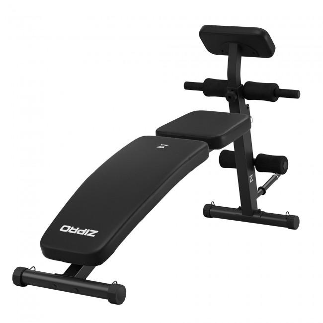 Скамья тренировочная с партой скотта и эспандерами Zipro Volume