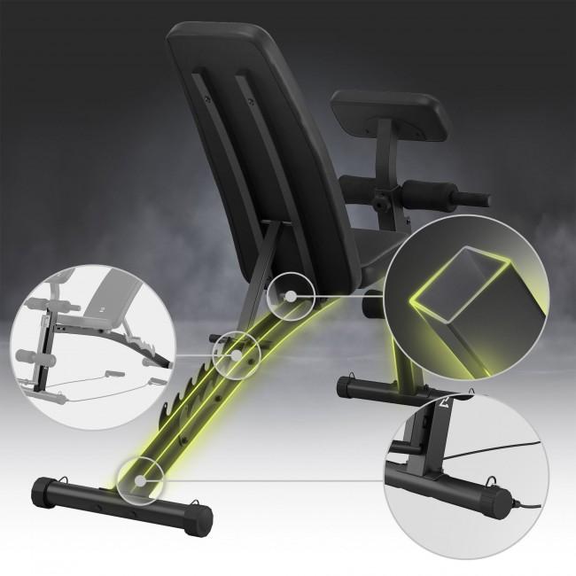 Скамья тренировочная с партой скотта и эспандерами Zipro Volume