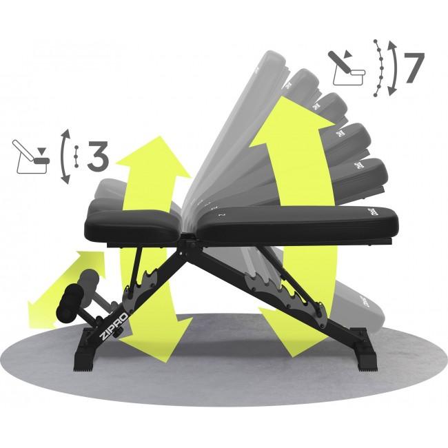 Скамья тренировочная Zipro Jacked