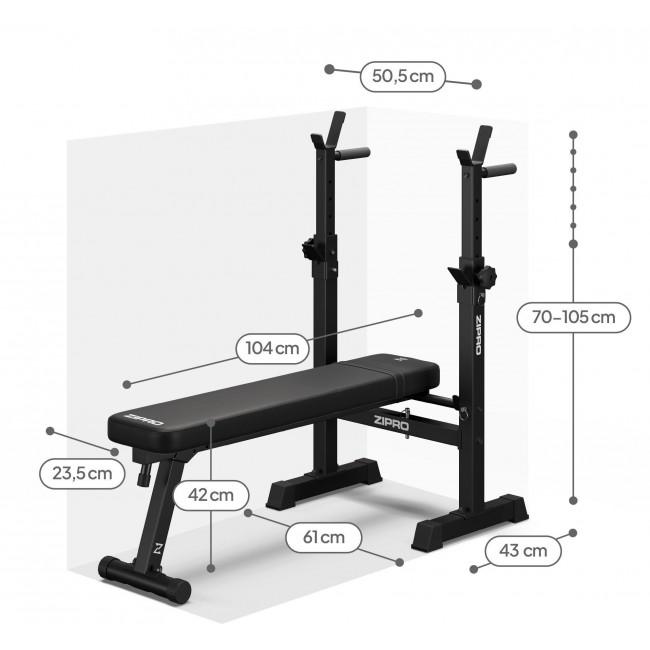 Скамья для жима штанги Zipro Core (складная)