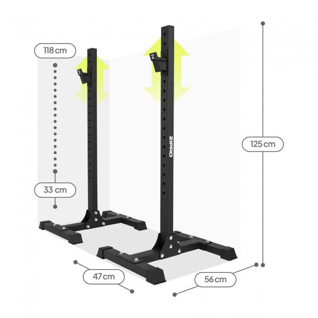 Скамья для жима со стойками Zipro Superset
