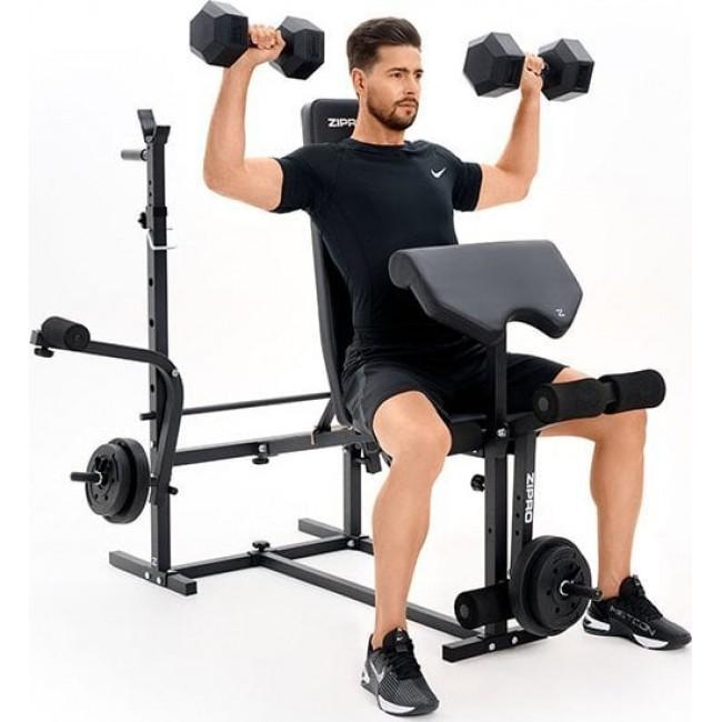 Скамья для жима штанги многофункциональная Zipro Ripped