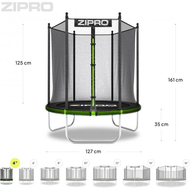 Батут Zipro Jump Pro OUT с внешней сеткой 4FT (127 см)