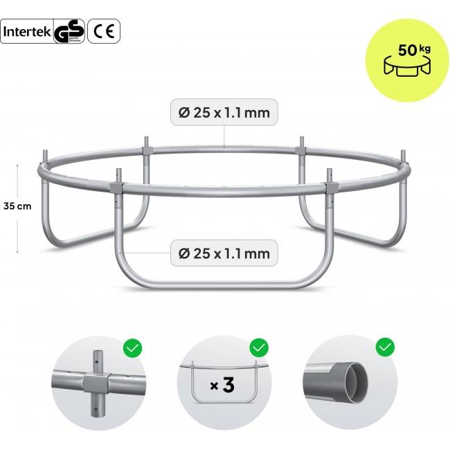 Батут Zipro Jump Pro OUT с внешней сеткой 4FT (127 см)