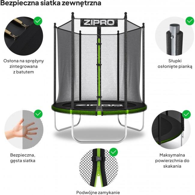 Батут Zipro Jump Pro OUT с внешней сеткой 4FT (127 см)