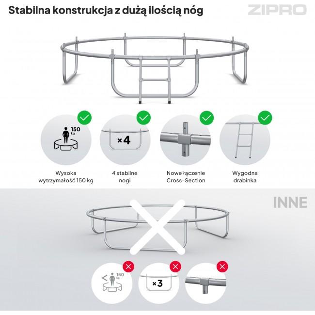 Батут Zipro Jump Pro Premium с внутренней сеткой 8FT (252 см)