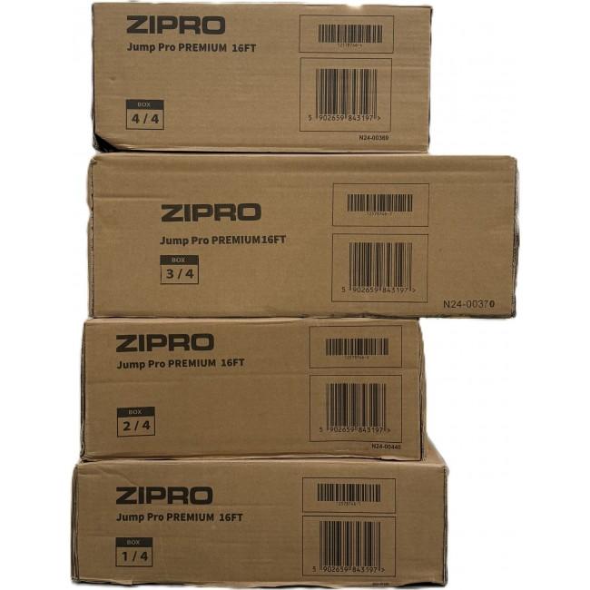 Батут Zipro Jump Pro Premium с внутренней сеткой 16FT (496 см)