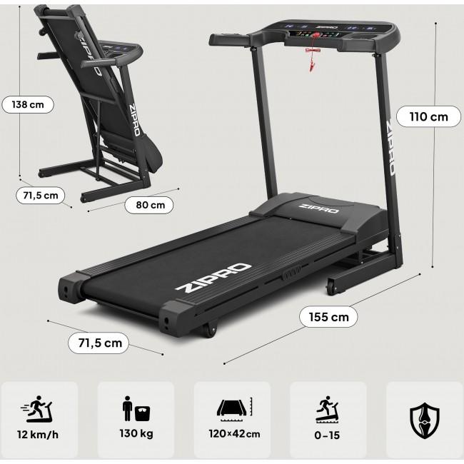 Электрическая беговая дорожка Zipro Pulse