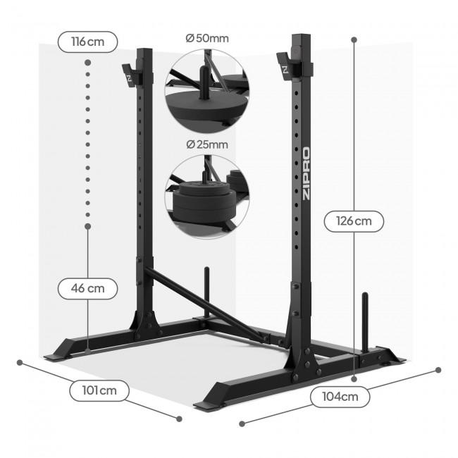 Стойки под штангу Zipro Press с местом хранения дисков