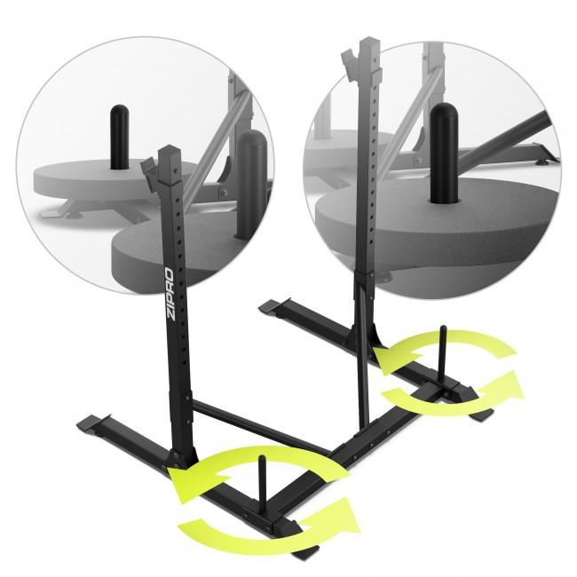 Стойки под штангу Zipro Press с местом хранения дисков