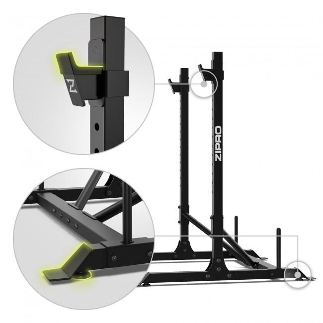 Стойки под штангу Zipro Press с местом хранения дисков