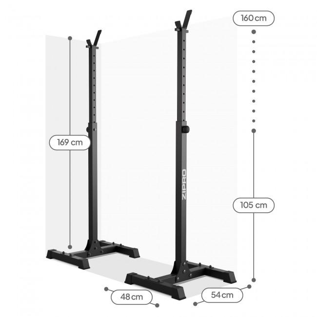 Стойки под штангу регулируемые Zipro Push
