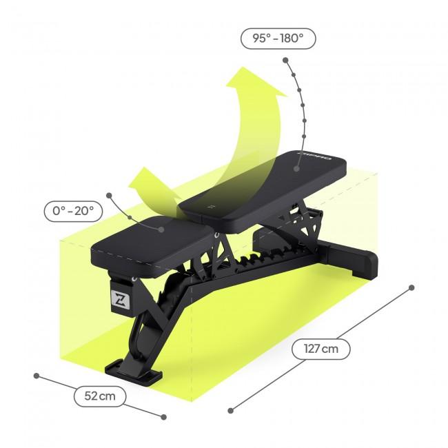 Регулируемая тренировочная скамья Zipro Nocardio
