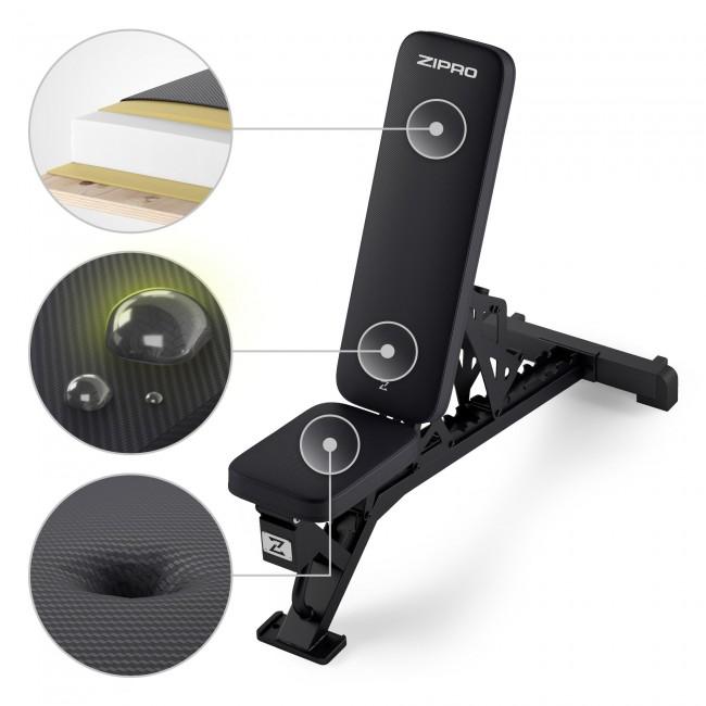 Регулируемая тренировочная скамья Zipro Nocardio