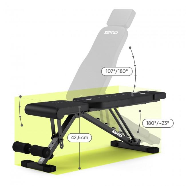 Складная тренировочная скамья Zipro Grind