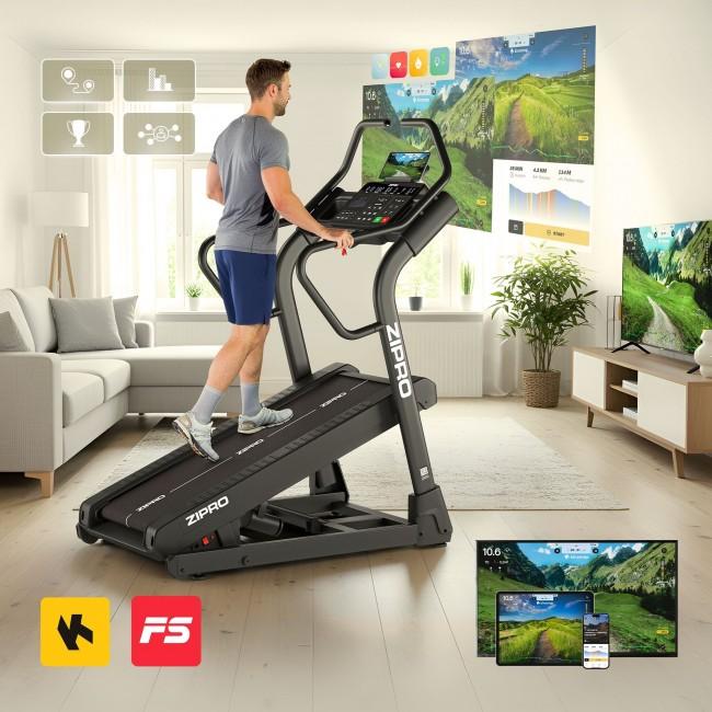Беговая дорожка Zipro Shred с наклоном 40%.