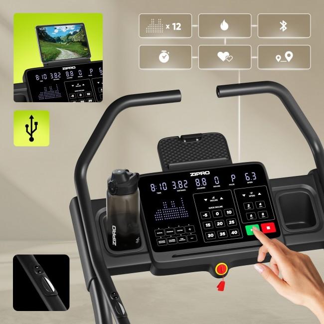 Беговая дорожка Zipro Shred с наклоном 40%.