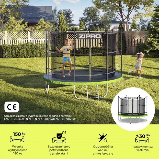 Батут Zipro Jump Pro с внутренней сеткой 8FT (252 см)
