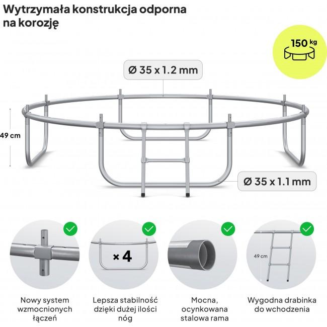 Батут Zipro Jump Pro с внутренней сеткой 8FT (252 см)