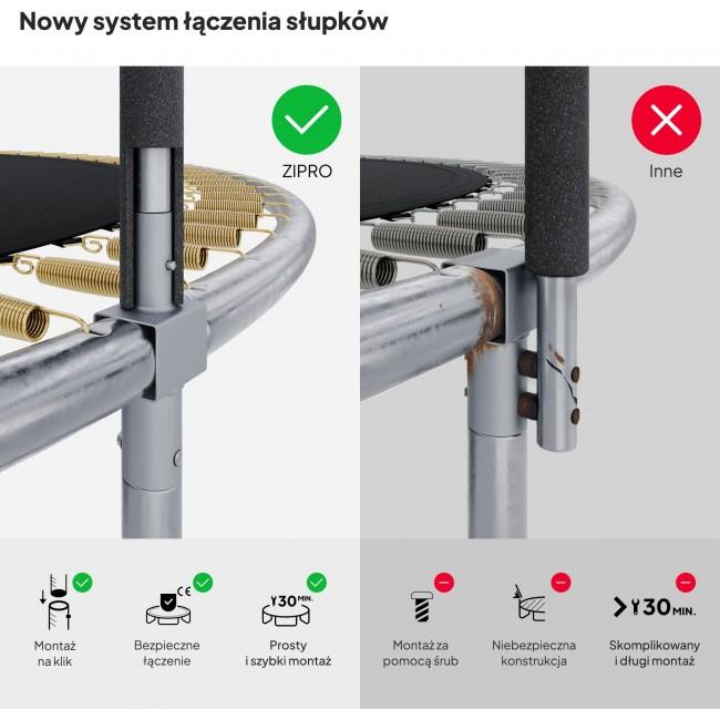 Батут Zipro Jump Pro с внутренней сеткой 8FT (252 см)