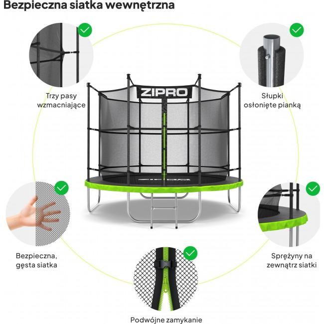 Батут Zipro Jump Pro с внутренней сеткой 8FT (252 см)