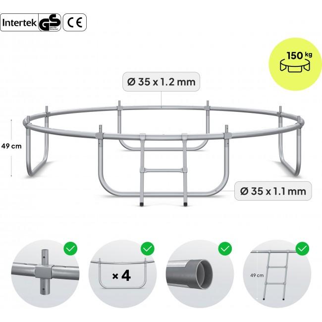 Батут Zipro Jump Pro с внутренней сеткой 8FT (252 см)