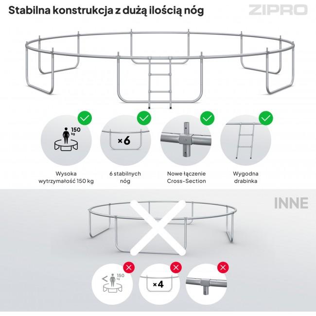 Батут Zipro Jump Pro OUT с внешней сеткой 16FT (496 см)