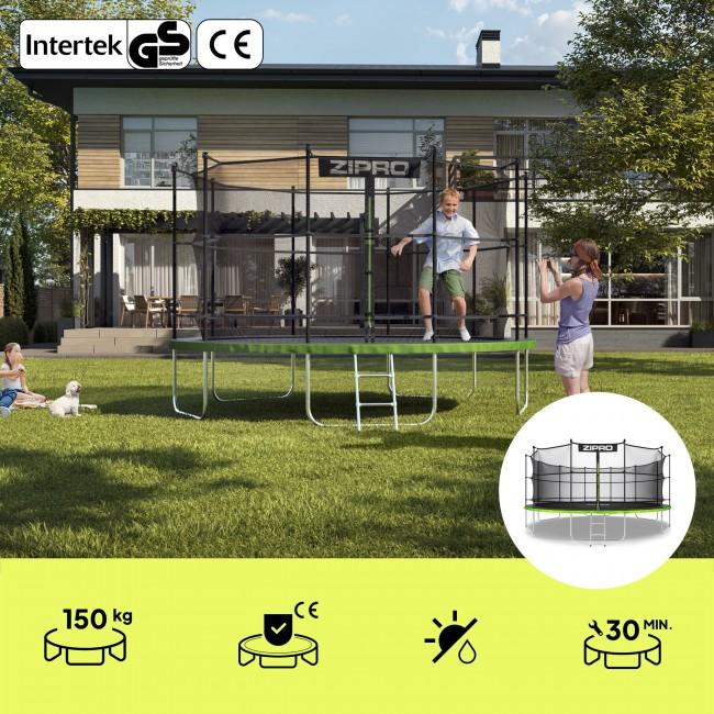 Батут Zipro Jump Pro с внутренней сеткой 16FT (496 см)