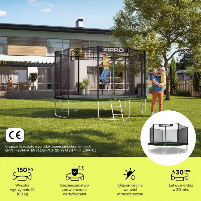 Батут Zipro Jump Pro OUT с внешней сеткой 14FT (435 см)