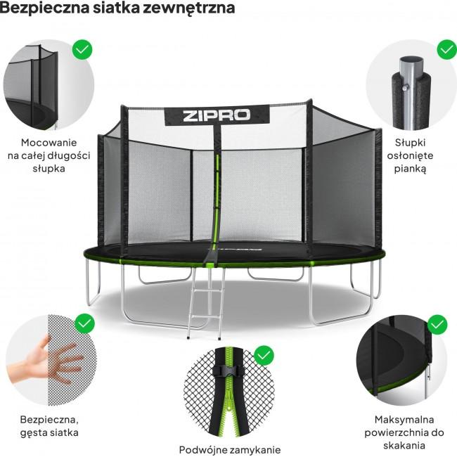 Батут Zipro Jump Pro OUT с внешней сеткой 14FT (435 см)