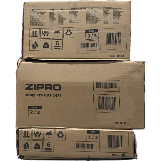 Батут Zipro Jump Pro OUT с внешней сеткой 14FT (435 см)