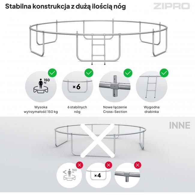 Батут Zipro Jump Pro OUT с внешней сеткой 14FT (435 см)