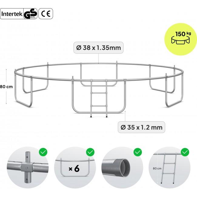 Батут Zipro Jump Pro с внутренней сеткой 14FT (435 см)