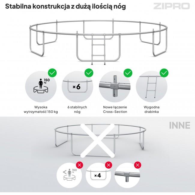 Батут Zipro Jump Pro с внутренней сеткой 14FT (435 см)
