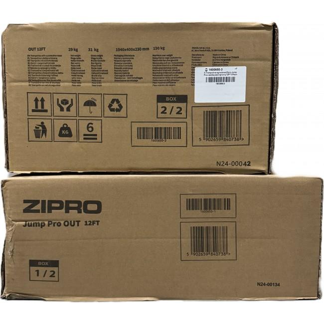 Батут Zipro Jump Pro OUT с внешней сеткой 12FT (374 см)