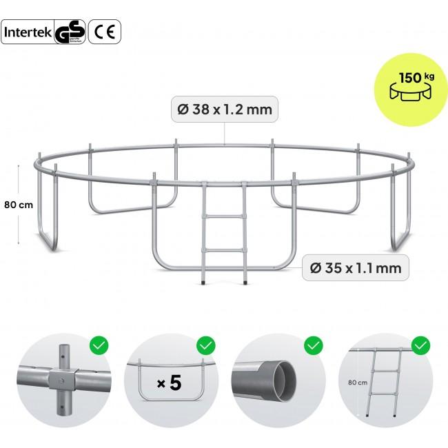 Батут Zipro Jump Pro с внутренней сеткой 12FT 374 см