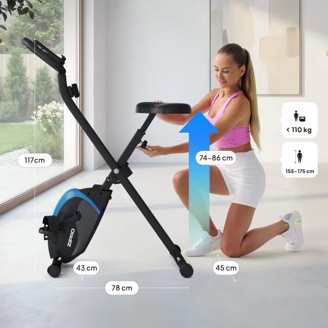 Складной магнитный велотренажер Zipro Future X