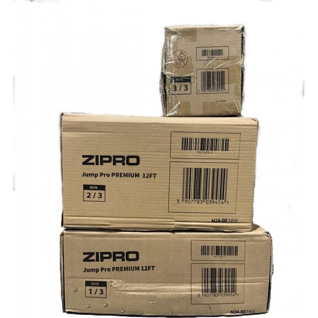 Батут Zipro Jump Pro Premium с внутренней сеткой 12FT (374 см)